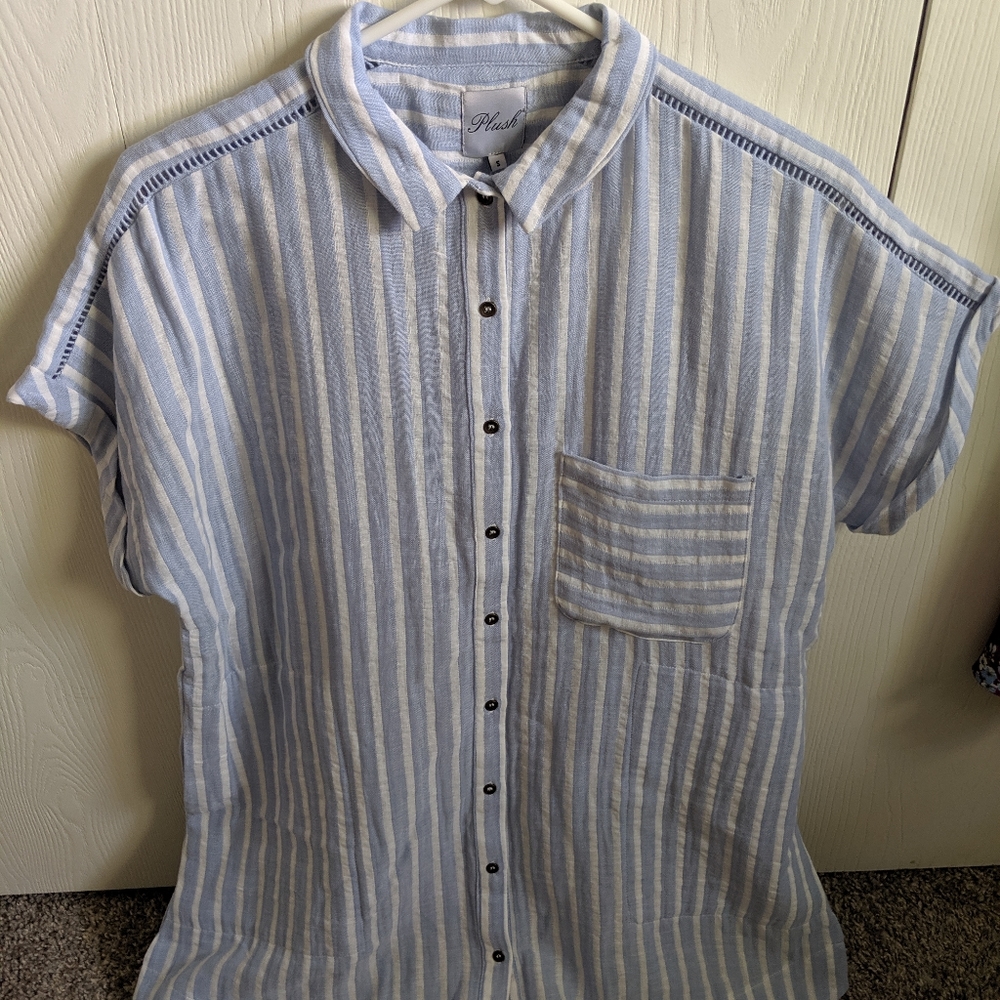 Anthropologie oversize button up